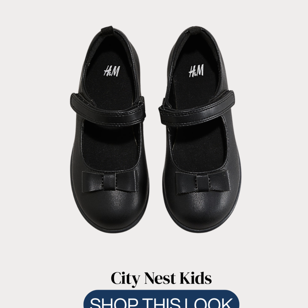 Copy of Copy of City Nest Kids (Instagram Post (45)) - 38 H&M Girls Black Mary Jane Shoes Size 27 | City Nest Kids