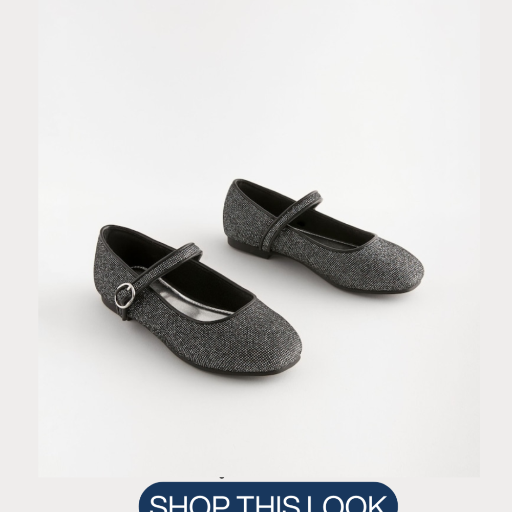 Next Girls Glitter Mary Jane Shoes Size 32 | City Nest Kids