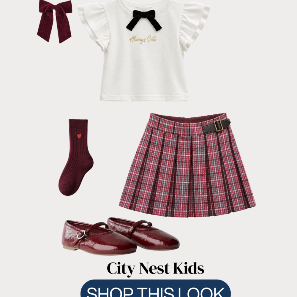 Copy of Copy of City Nest Kids (Instagram Post (45)) Zara Girls Pleated Skirt Outfit Size 3 | City Nest Kids