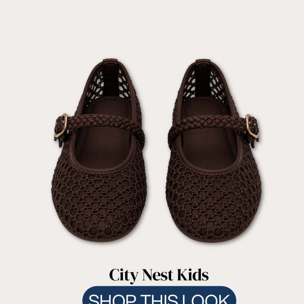 Zara Girls Crochet Mary Jane Shoes Size 33 | City Nest Kids