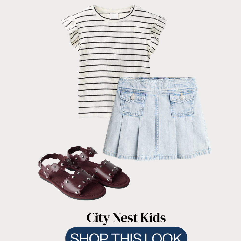 H&M Girls Denim Skirt Outfit Age 9 | City Nest Kids