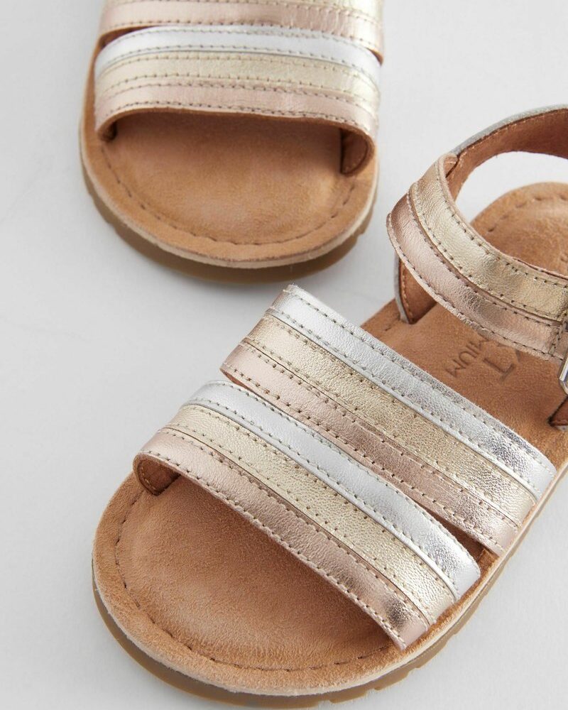 Next Girls Metallic Strap Sandals Size 29 | City Nest Kids