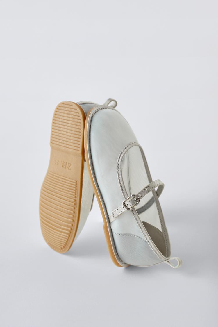 IMG_2456 Zara Girls White Mary Jane Shoes Size 23 | City Nest Kids