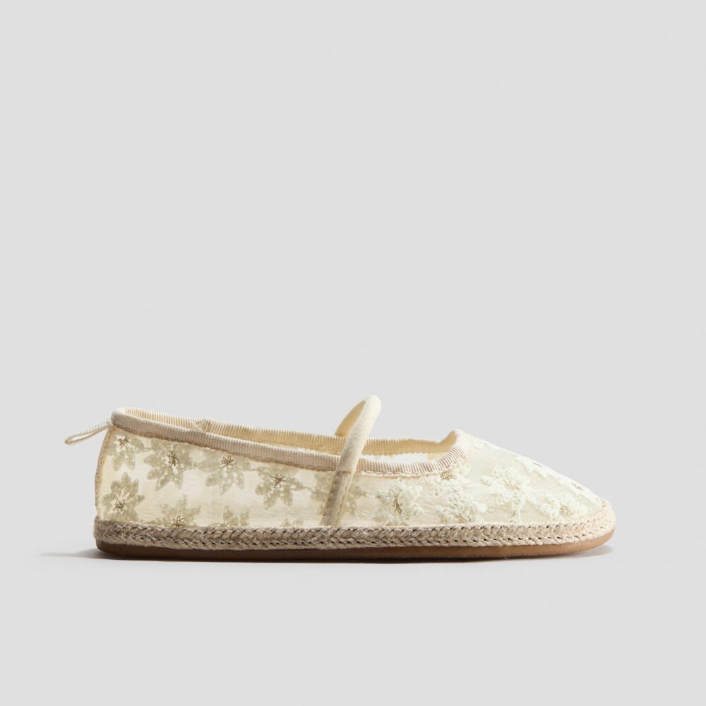 H&M Girls Floral Lace Ballet Shoes Size 29 | City Nest Kids