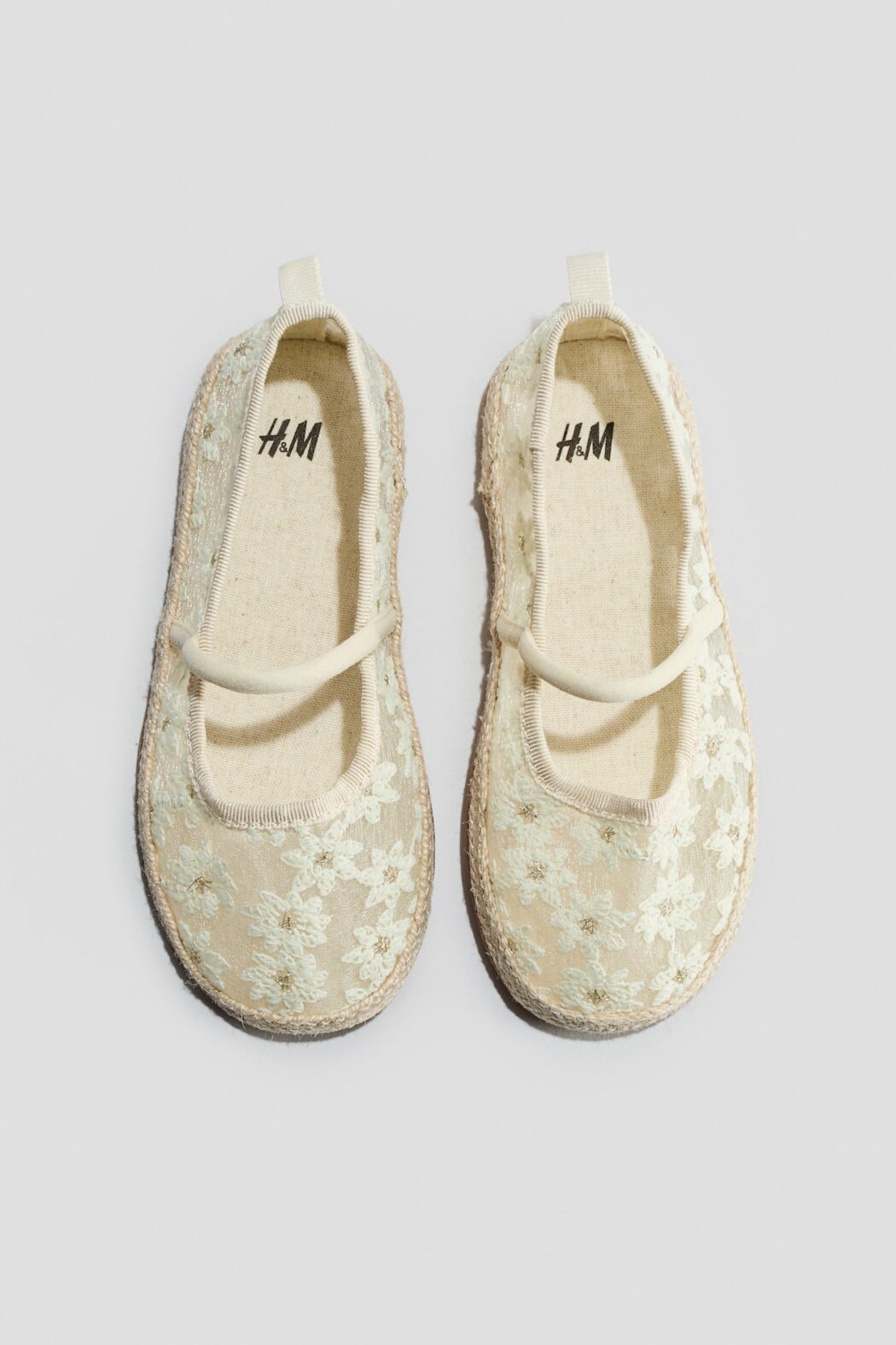 H&M Girls Floral Lace Ballet Shoes Size 29 | City Nest Kids