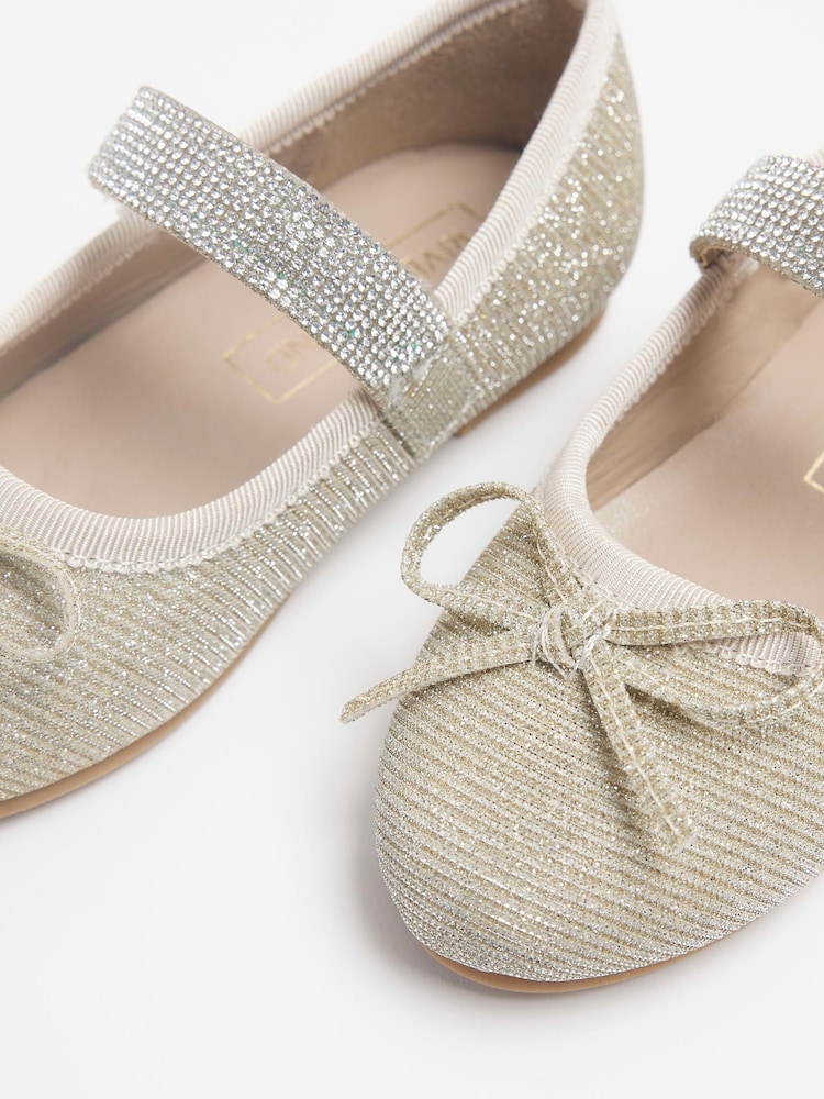 IMG_2600 River Island Girls Glitter Mary Jane Shoes Size 28 | City Nest Kids