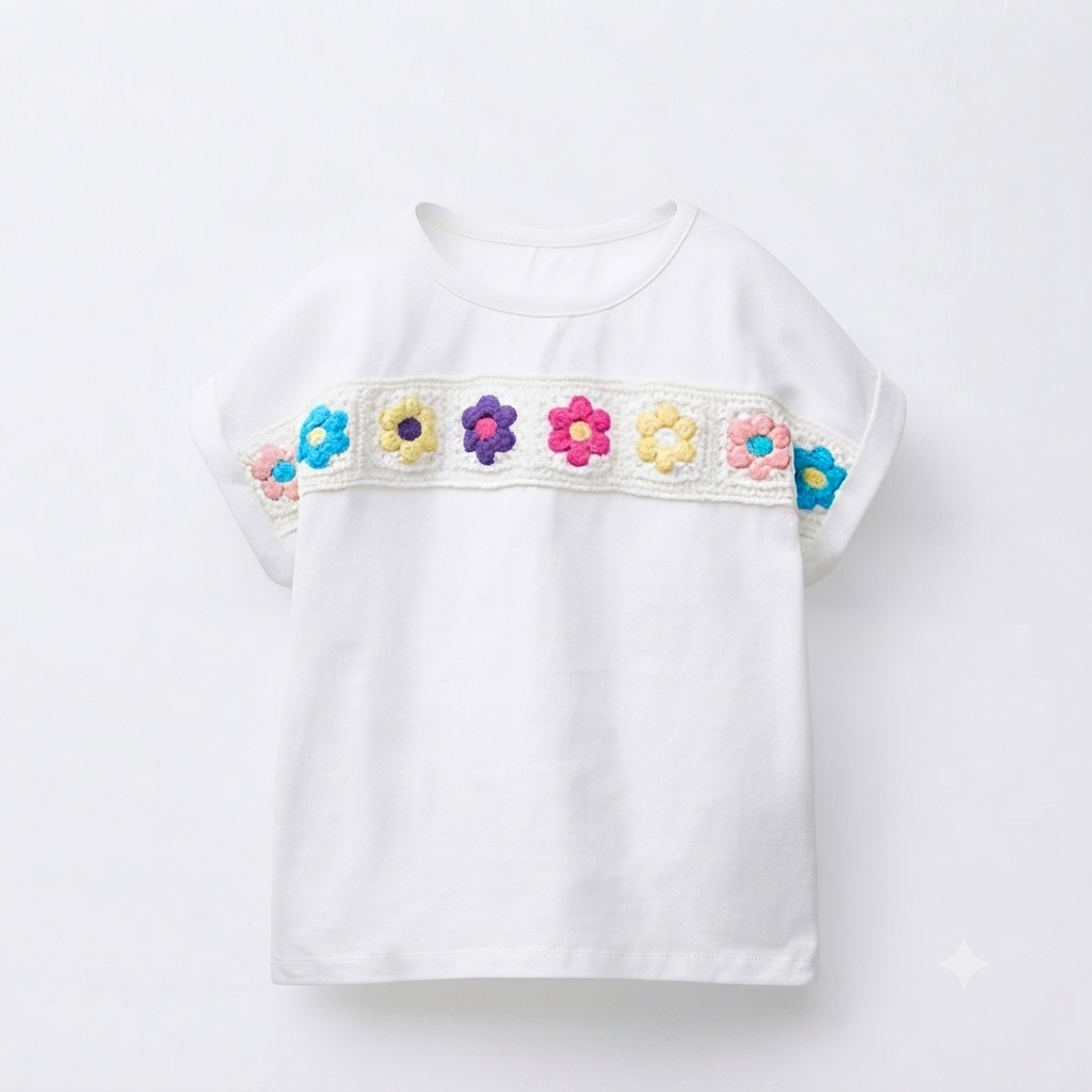 IMG_2608 Zara Girls Floral Denim Skirt Outfit Age 6 | City Nest Kids