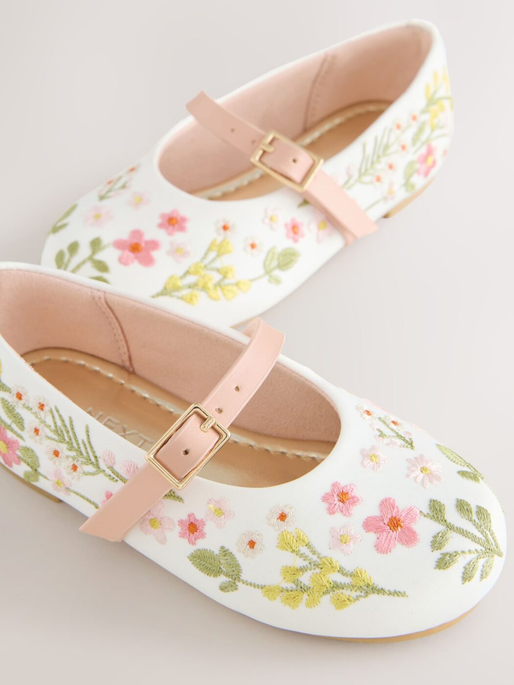 Next Girls Floral Embroidered Mary Jane Shoes Size 28 | City Nest Kids