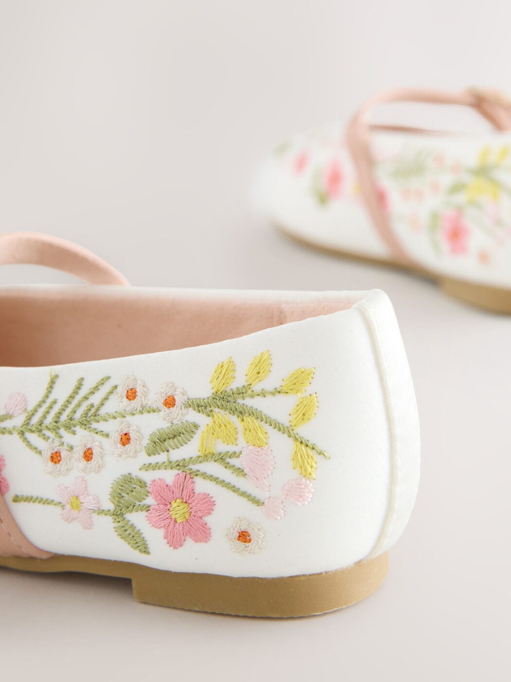 Next Girls Floral Embroidered Mary Jane Shoes Size 28 | City Nest Kids