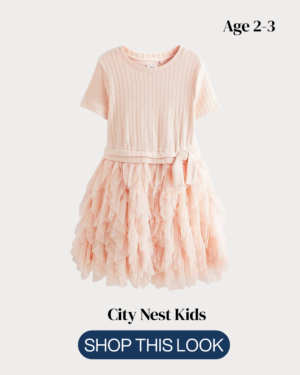 Next Girls Pink Tulle Occasion Dress Age 2–3 | City Nest Kids