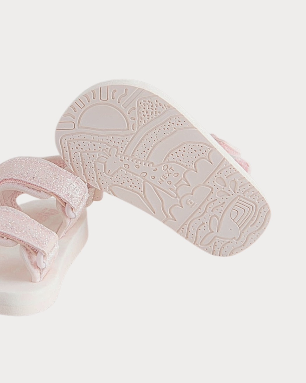 Next Girls Pink Glitter Sandals | City Nest Kids