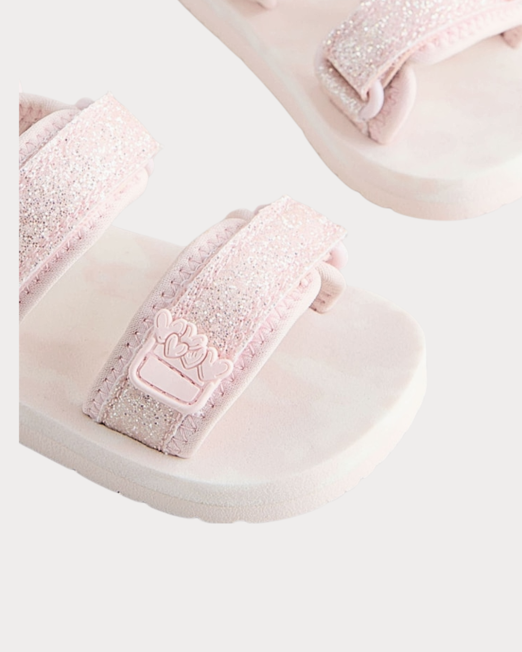 Next Girls Pink Glitter Sandals | City Nest Kids