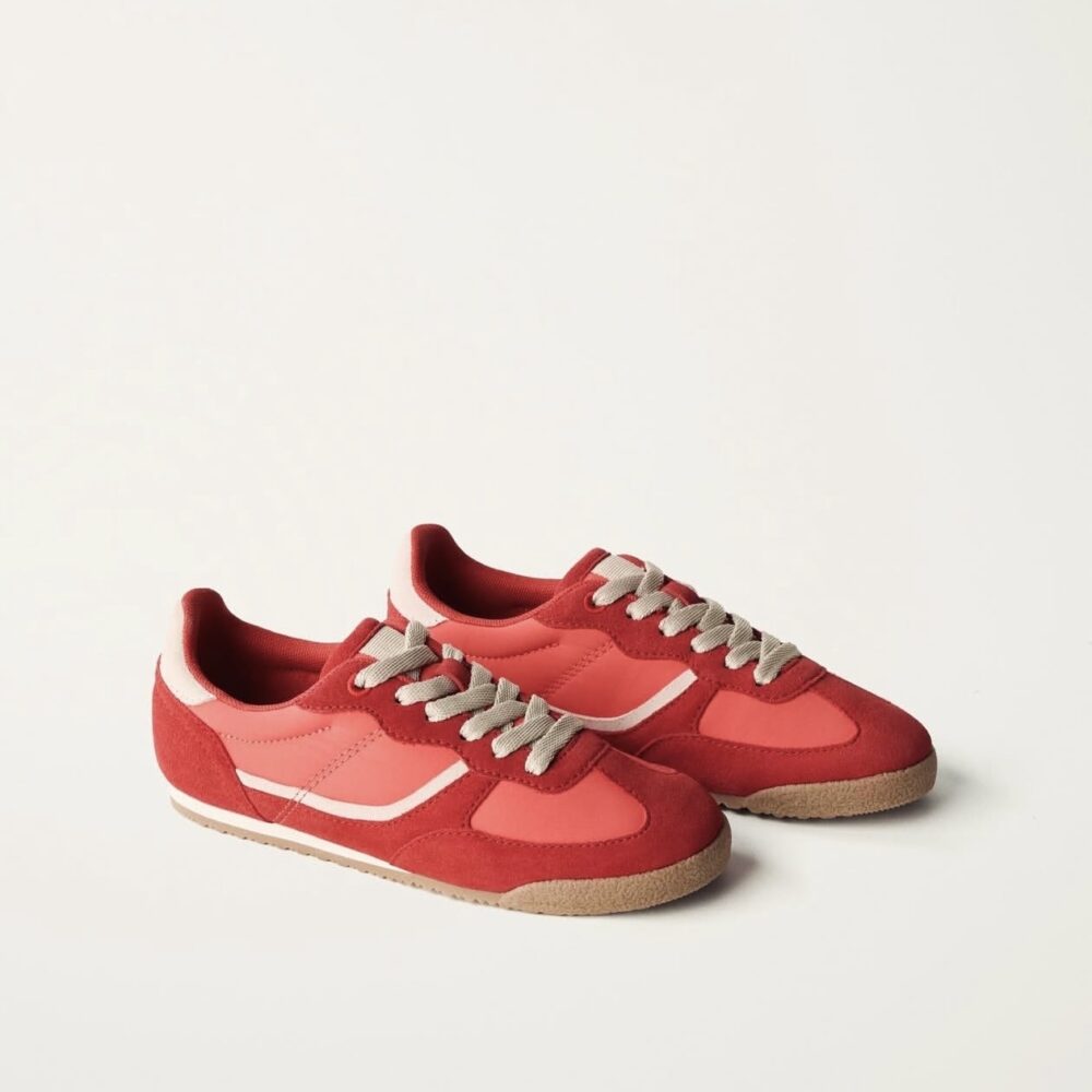 Zara Kids Red Retro Trainers | City Nest Kids