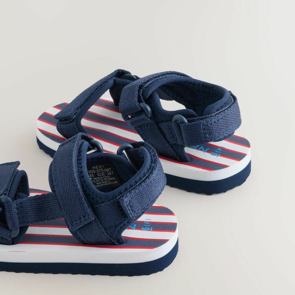 IMG_5288 Next Boys Navy Striped Sandals | City Nest Kids